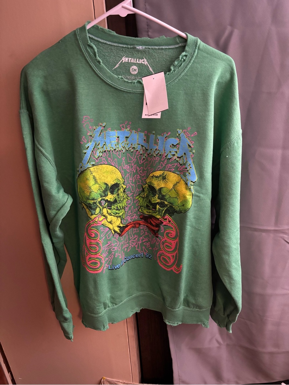 Green Graphic Crewneck Sweatshirt